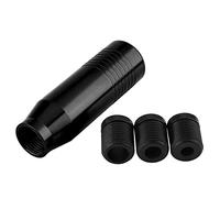 Pomello del cambio universale manuale pomello del cambio con 3 adattatori per auto manuale con cambio manuale (Nero)