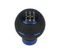 Pomello del cambio universale per auto 5 per la velocità M8 M10 M11 M12 | Elegante pomello del cambio in pelle e alluminio per cambi di marcia fluidi.