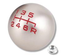 Pomello Del Cambio Universale Sfera Argento 6 Velocità Leva Del Cambio Manuale