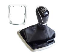 Pomello del cambio Wivplex, Cuffia pomello cambio auto, for Ford, for Focus, 2 MK2 FL C-MAX 2006-2011 MK3 MK4 MK7 Galaxy Manuale 5/6 Velocità Styling(Big-5 Speed-Black)