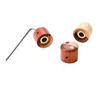Pomello della Chitarra Elettrica in Legno Anello in Rame, 3 Pezzi