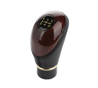 Pomello della leva cambio Legno universale 5 per velocità manuale leva del cambio pomello auto motore leve bastone testa in mogano(Nero)