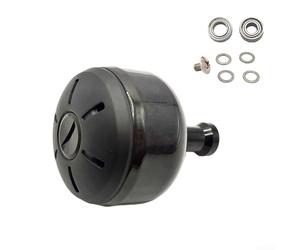 Pomello di montaggio per bobine BULL's Eye 5080 9100 9120 5050 con doppia scelta di materiali e compatibilità con cuscinetti di precisione (fibra di carbonio nera)