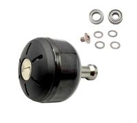 Pomello di ricambio compatibile con bobine BULL's Eye 5080 9100 9120 5050 con set completo di componenti (grigio fibra di carbonio)