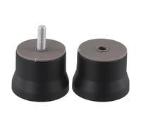 Pomello di ricambio per porta della doccia per bagni residenziali, materiale ABS, conforme alle specifiche di foratura standard (nero)
