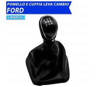 Pomello e cuffia per FORD Ecosport no titanium dal 15 al 2018 5 marce nero 220g