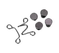 Pomello in denim regolabile - Rescartre del perno in 2 cm, chiusure rimovibili con nitidezza, pratica clip in metallo | Nessun estensore di vita cucire per pantaloni jeans gonne maniche del capo