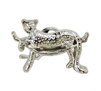 Pomello in lega di zinco a tema animale, per porte, armadi e mobili, con protezione di lunga durata (argento)