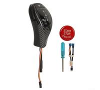 Pomello LED per bmw per e90 E91 E92 Pollice Pomello LED per bmw | Design ergonomico pollice, fluido, indicatore marcia LED al buio, per facile installazione(Carbon Fiber)