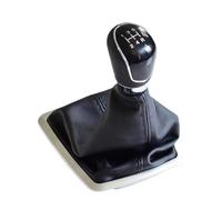 Pomello Leva Cambio 5/6 Velocità Con Cuffia Copri Cuffia Per Focus 2 MK2 FL MK3 MK4 MK7 Per Mondeo Fiesta Per Galaxy Ricambi auto(Black-5 Speed)