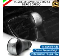POMELLO LEVA CAMBIO A 5 MARCE NERO E GRIGIO PER NISSAN QASHQAI J10