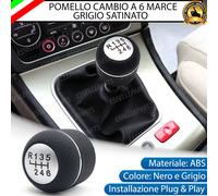 POMELLO LEVA CAMBIO ALFA ROMEO GT 6 MARCE IN SIMILPELLE NERO SPECIFICO