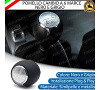 POMELLO LEVA CAMBIO ALFA ROMEO MITO 6 MARCE IN SIMILPELLE E METALLO SPECIFICO