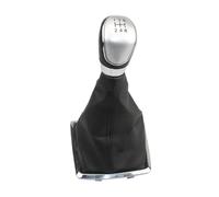 Pomello Leva Cambio Compatibile Con Per Focus 2 MK2 2005 2006 2007 2008 5/6 Velocità Pomello Del Cambio Leva Cuffia Copri-cuffia(Silver 5 Speed)