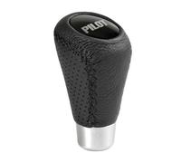 POMELLO LEVA CAMBIO CON 6 EMBLEMI UNIVERSALE NERO CUCITURE NERE 00252