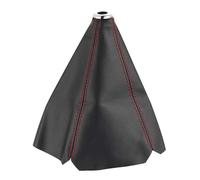 Pomello Leva Cambio Copri Pomello Del Cambio Manuale In Pelle PU Universale Da 16 Mm Con Stili Multipli Accessori Per Copri Pomello Del Cambio(Red stitching)