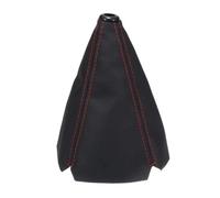 Pomello Leva Cambio Copri Pomello Del Cambio Universale In Pelle PU Da 16 Mm Per Auto In Fibra Di Carbonio Per Auto Manuale Copri Cuffia Del Cambio(Red)