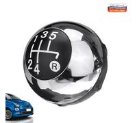POMELLO LEVA CAMBIO Cromato/Nero FIAT 500 DAL 2007 IMPUGNATURA 5 MARCE