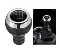 POMELLO LEVA CAMBIO CROMATO NERO PER MINI COOPER R55 R56 R59 R60 R61 F55 6 MARCE