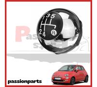 POMELLO LEVA CAMBIO FIAT 500 DAL 2007 CROMATO IMPUGNATURA 5 MARCE MANOPOLA