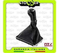 Pomello Leva Cambio Manuale 5 Marce con Cuffia OPEL ASTRA H Nero Cornice Cromata