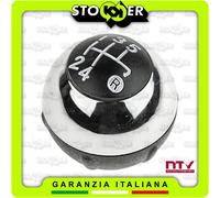 Pomello Leva Cambio Manuale 5 Marce + Retro Impugnatura Cromata per FIAT 500 312