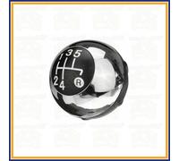 POMELLO LEVA CAMBIO PER FIAT 500 DA 07 IMPUGNATURA 5 MARCE MANOPOLA CROMATO NERO