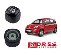 POMELLO LEVA CAMBIO PER FIAT PANDA 312 2012 IMPUGNATURA 5 MARCE MANOPOLA NERO