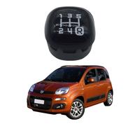 Pomello Leva Cambio per FIAT PANDA 312 dal 2012 Diesel Nero Lucido COMPLETO