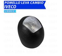 Pomello leva cambio per IVECO Daily dal 2006 al 2019 5 marce nero/argento 169g