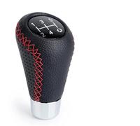 Pomello Leva Cambio Pomello Del Cambio A 5 Velocità Universale Manuale In Pelle Con Cuciture Rosse Leva Del Cambio Per Auto Per M8 M10 M11 M12(Red)