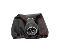 Pomello Leva Cambio Pomello Del Cambio In Pelle A 5 Marce Per Lupo 6X1 Polo 6N 6N2 Dal 1995 Al 2002 Accessori Per Auto Testa Cambio(BLACK Red)