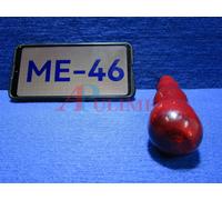 POMELLO LEVA CAMBIO SPORTIVO LEGNO AUTO EPOCA VINTAGE ROSSO L.15cm