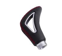 Pomello Leva Cambio Universal PU Leather Gear Shift Knob Red Line Black Line Manual Car Gear Stick Head Shift Replacement Knob Modified Shift Head Testa Cambio(Red line)