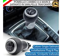 POMELLO LEVA CAMBIO VOLKSWAGEN NEW BEETLE 1 6 MARCE SATINATO SIMILPELLE NERO