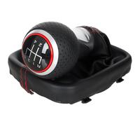 POMELLO LEVA DEL CAMBIO 12 mm R+5 + CUFFIA CON CORNICE NERO PER AUDI A3 8P 03-12