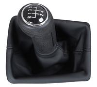 POMELLO LEVA DEL CAMBIO + CUFFIA 5+R NERO PER AUDI A4 B8 A5 8T A6 C6 Q5 8R