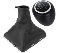 POMELLO LEVA DEL CAMBIO PELLE 5+R + CUFFIA - SET PER OPEL VECTRA C SIGNUM 05-08