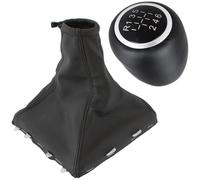 POMELLO LEVA DEL CAMBIO PELLE 6+R + CUFFIA - SET PER OPEL VECTRA C SIGNUM 05-08