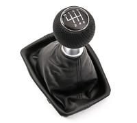 Pomello Leva del Cambio per Audi A4 B6 B7 Manuale 6 Marce Nero Pelle con Cuffia