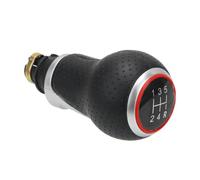 Pomello leva Leva Del Cambio Per A4 B6 B7 B8 Per A6 Vestibilità Standard | Argento/Rosso,ABS/Pelle sintetica,Materiali di Qualità,Costruzione Durevole(Red 5 gear R)
