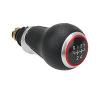 Pomello leva Leva Del Cambio Per A4 B6 B7 B8 Per A6 Vestibilità Standard | Argento/Rosso,ABS/Pelle sintetica,Materiali di Qualità,Costruzione Durevole(R Red 5 gear)