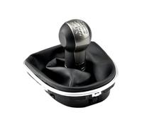 Pomello leva Miglioramento Manopola Cambio Per Seat Altea 2004-12 Leon II | 5 marce/6 marce,Manuale,Nero,Pelle/ABS,Vestibilità di Precisione,Specifico per Veicolo(6 Speed)