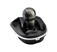 Pomello leva Miglioramento Manopola Cambio Per Seat Altea 2004-12 Leon II | 5 marce/6 marce,Manuale,Nero,Pelle/ABS,Vestibilità di Precisione,Specifico per Veicolo(5 Speed)