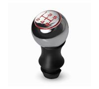 Pomello leva Per Peugeot 106 206 306 406 107 207 Manopola Cambio Stile | A 5 marce,Manuale,Cromo/nero/rosso,Alluminio/Lega,Vestibilità di Precisione(Red number red R)