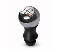 Pomello leva Per Peugeot 106 206 306 406 107 207 Manopola Cambio Stile | A 5 marce,Manuale,Cromo/nero/rosso,Alluminio/Lega,Vestibilità di Precisione(Black number red R)