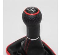 Pomello Leva Per Seat Per Leon 2000 2001 Toledo Pomello Del Cambio Con Linea Rossa Da 23 Mm, 5/6 Velocità, Con Rivestimento In Similpelle(5 SPEED)