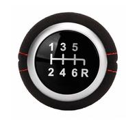 Pomello leva Pomello Leva Cambi Per Subaru Pelle/ABS Miglioramento | 6 marce,Manuale,Nero/Argento,Vestibilità di Precisione,Specifico per Veicolo