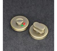 Pomello maniglia serratura porta in acciaio inox con indicatore visivo per bagno