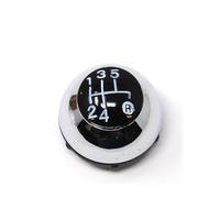 Pomello Manopola Cambio Manuale 5 Velocità Nero E Argento FIAT 500C